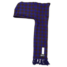 Load image into Gallery viewer, BOTT ボット 24AW HOUNDSTOOTH HOODED SCARF ハウンドトゥースフーデットスカーフ マフラー F パープル 15425