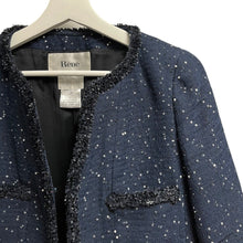 画像をギャラリービューアに読み込む, Rene ルネ TISSUE社製 スパンコールノーカラージャケット スカート セットアップ