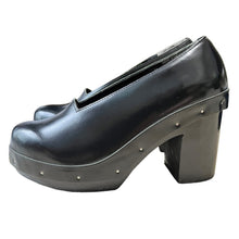 Load image into Gallery viewer, COMME des GARCONS コムデギャルソン スクエアカットレザーパンプス