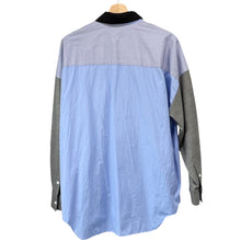 画像をギャラリービューアに読み込む, ENFOLD エンフォルド 24AW KNIT CLERIC SHIRT クレイジーパターンシャツ 300HA230-2150 38 ブルー R14718