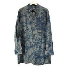 画像をギャラリービューアに読み込む, Yohji yamamoto POUR HOMME ヨウジヤマモトプールオム 24AW C/F ING INK PLACKET TAB TRIPLE COLLAR BLOUSE 染色加工3枚襟コットンロングシャツ HO-B19-502 14268