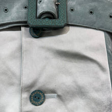 画像をギャラリービューアに読み込む, ha za ma ハザマ 2022PC 揺らめくロングベスト S ブルーグリーン 14841