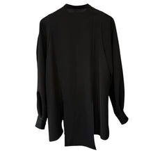 画像をギャラリービューアに読み込む, ENFOLD エンフォルド 23SS RAMDOM SLIT BLOUSE ランダムスリットシャツ 300GS230-0230 38 ブラック 14802