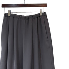 画像をギャラリービューアに読み込む, ENFOLD エンフォルド 22SS RELAX ELASTIC WIDE-TROUSERS リラックスゴムワイドパンツ 300FS631-0980 36 グレー 14807