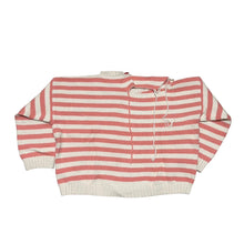 Lade das Bild in den Galerie-Viewer, Charles Jeffrey LOVERBOY チャールズジェフリーラバーボーイ ダメージ加工オーバーサイズボーダーニットセーター