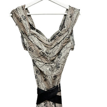 Load image into Gallery viewer, COMME des GARCONS コムデギャルソン 02SS 花柄刺繍カットオフリボンデザインノースリーブワンピース AD2001