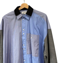 画像をギャラリービューアに読み込む, ENFOLD エンフォルド 24AW KNIT CLERIC SHIRT クレイジーパターンシャツ 300HA230-2150 38 ブルー R14718