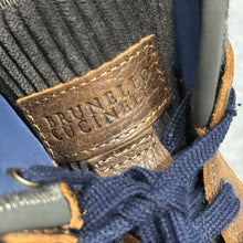 이미지를 갤러리 뷰어에 로드 , BRUNELLO CUCINELLI ブルネロクチネリ ウール切替ハイカットレザースニーカー サイズ41 14373