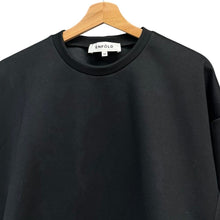 이미지를 갤러리 뷰어에 로드 , ENFOLD エンフォルド 25SS SQUARE BOX PULLOVER スクエアボックスカットソー 300IS280-0801 38 ブラック R14645