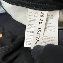 画像をギャラリービューアに読み込む, Bla Konst by Acne Studios ブロコンスト アクネストゥディオズ River Stay Black ストレッチクロップドデニムパンツ 30O176-148 28 ブラック 3525