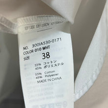 画像をギャラリービューアに読み込む, ENFOLD エンフォルド 25AW STEP SHIRT デザイン半袖シャツ 300IA530-0171 38 ホワイト 15024