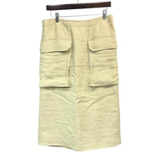 Load image into Gallery viewer, Drawer ドゥロワー カーゴポケットデザインリネンレーヨンスリットスカート 6524-299-1061 14455