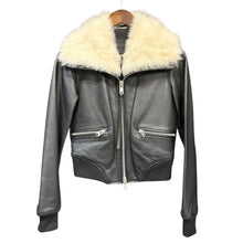 이미지를 갤러리 뷰어에 로드 , ALLSAINTS オールセインツ WISLEY SHEARLING LEATHER JACKET ファー付レザーライダースジャケット WL025V XS ブラック 14962