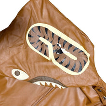 画像をギャラリービューアに読み込む, A BATHING APE アベイシングエイプ SAMPLE シープスキンシャークフルジップ1stカモライニングライダースジャケット