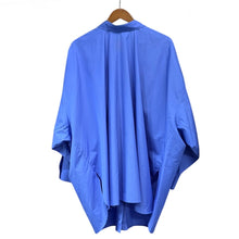 Load image into Gallery viewer, ENFOLD エンフォルド 25AW NAPE SHIRT オーバーサイズシャツ 300IA230-2151 38 ブルー 15253