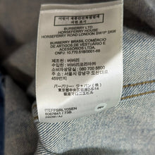 Load image into Gallery viewer, BURBERRY バーバリー ポルカドットデニムシャツジャケット L ブルー 14888