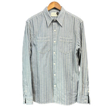 画像をギャラリービューアに読み込む, RRL ダブルアールエル 25SS HARTLEY WS-LONG SLEEVE-SPORT SHIRT ドビーシャンブレーワークシャツ S ブルー 15101