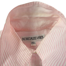 Lade das Bild in den Galerie-Viewer, INDIVIDUALIZED SHIRTS インディビジュアライズドシャツ コットンストライプボタンダウン半袖シャツ 14 1/2 ピンク 15487