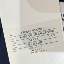 画像をギャラリービューアに読み込む, nagonstans ナゴンスタンス 25AW asymmetry short vest アシンメトリーニットベスト 470IA570-0701 M ネイビー 15008