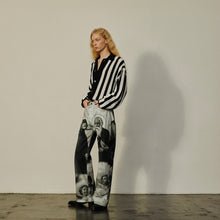 이미지를 갤러리 뷰어에 로드 , TENDER PERSON テンダーパーソン 24SS STRIPE KNIT CARDIGAN ストライプニットカーディガン NL-TO-1202 14035