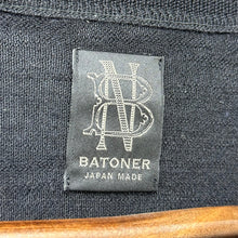 Lade das Bild in den Galerie-Viewer, BATONER バトナー Essential SUPERIOR HIGH GAUGE MERINO CREW NECK クルーネックハイゲージニット BN-FU-001 4 ブラック 15043