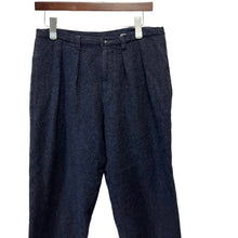 画像をギャラリービューアに読み込む, tricot COMME des GARCONS トリココムデギャソン 18AW ウール縮絨加工2タックテーパードパンツ M ネイビー TB-P008 3506