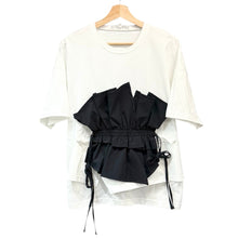 Load image into Gallery viewer, ENFOLD エンフォルド 20AW Cut Layered Tシャツ 300DA380-0470 38 ホワイト 14562