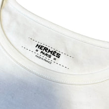 画像をギャラリービューアに読み込む, HERMES エルメス GRAND MANEGE INTERLOCK グランマネージュ プリントTシャツ 34 ホワイト 3483