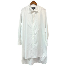 画像をギャラリービューアに読み込む, power of the WHITE yohji yamamoto パワーオブザホワイトヨウジヤマモト WA.T BROAD Z-CHEST PATCH PROPELLER GATHER リボンデザインロングシャツ PE-B93-095 2 ホワイト 15807