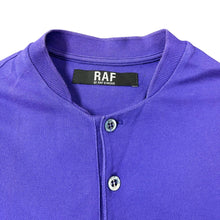 Lade das Bild in den Galerie-Viewer, RAF BY RAF SIMONS ラフバイラフシモンズ 09SS ポロシャツ XS パープル 15484