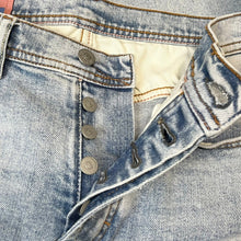 画像をギャラリービューアに読み込む, Bla Konst by Acne Studios ブロコンスト アクネストゥディオズ RIVER MARBLE WASH ストレッチテーパードデニムパンツ 28 アイスブルー 3524