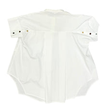 将图片加载到图库查看器,ENFOLD エンフォルド 24AW WASHABLE HALFSLEEVE HEXAGON-SHIRT ヘキサゴン半袖シャツ 300HA230-0170 38 ホワイト15023