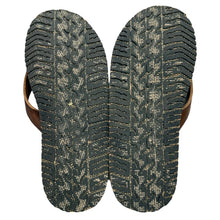 Lade das Bild in den Galerie-Viewer, RRL ダブルアールエル LEATHER FLIP FLOP BROWN LEATHER フリップフロップ レザーサンダル 8 ブラウン 15395