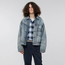 Load image into Gallery viewer, BOWWOW バウワウ 24AW RAYON CHECK SHIRTS REPAIRED オンブレチェックリペアシャツ 14225
