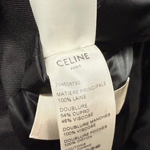 Lade das Bild in den Galerie-Viewer, CELINE by Hedi Slimane セリーヌ エディスリマン ウールテーラードジャケット 2V45D673D サイズ38 タグ付き