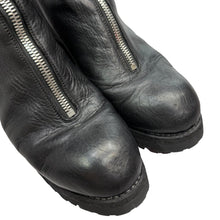 画像をギャラリービューアに読み込む, GUIDI グイディ PL1V FRONT ZIP BOOTS HORSE FULL GRAIN センタージップレザーブーツ 41 ブラック 14900