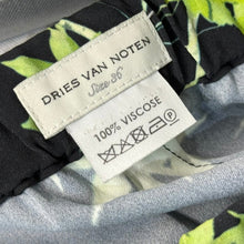 画像をギャラリービューアに読み込む, DRIES VAN NOTEN ドリスヴァンノッテン 19AW 花柄イージースリムパンツ 36 ブラック 14919