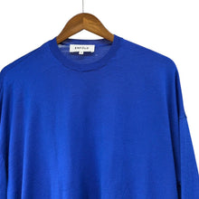 画像をギャラリービューアに読み込む, ENFOLD エンフォルド 21AW ウールハイゲージボックスプルオーバーニット 300EA870-2570 38 ブルー R14543