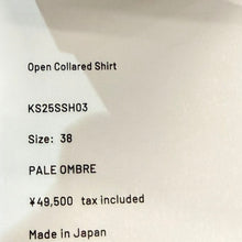 Load image into Gallery viewer, KAPTAIN SUNSHINE キャプテンサンシャイン 25SS Open Collared Shirt オンブレチェックオープンカラーシャツ KS25SSH03 38 ミックス 15500