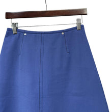 画像をギャラリービューアに読み込む, HERMES エルメス セリエボタンコットンフレアスカート 34 ブルー R14626
