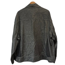 画像をギャラリービューアに読み込む, S'YTE by yohji yamamoto サイト ヨウジヤマモト 7oz TWO-TONE DENIM TRUCKER JACKET オーバーサイズデニムジャケット UT-Y14-002 3 ブラック 14816
