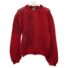Load image into Gallery viewer, JUNYA WATANABE ジュンヤワタナベ 20AW スタッズデザインウールモヘヤニットセーター JF-N016 S レッド 3474