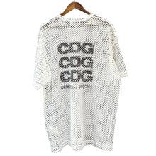 Lade das Bild in den Galerie-Viewer, CDG by COMME des GARCONS コムデギャルソン 24SS OVERSIZED MESH T-SHIRT オーバーサイズメッシュTシャツ SZ-T077 M ホワイト R14727