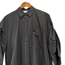 画像をギャラリービューアに読み込む, nagonstans ナゴンスタンス 25AW tuck drape shirt dress タックドレープシャツロングドレスワンピース 470IA433-0321 M ブラック 15010