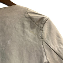画像をギャラリービューアに読み込む, sisii シシ ユーズド加工ドレープノーカラーレザージャケット ライダースジャケット 14412