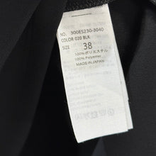 画像をギャラリービューアに読み込む, ENFOLD エンフォルド 21SS PEジョーゼットドレープスリーブプルオーバーシャツ 300ES230-3040 38 ブラック 14805