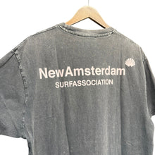 Load image into Gallery viewer, New Amsterdam Surf Association ニューアムステルダムサーフアソシエーション Logo tee black ガーメントダイ加工プリントTシャツ 14152