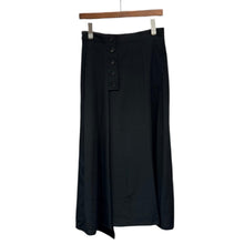 将图片加载到图库查看器,S'yte by yohji yamamoto サイト ヨウジヤマモト WASHER WOOL GABARDINE BUTTONED SKIRT ウールギャバジンボタンデザインドレープスカート UB-S03-101 1 ブラック 15109