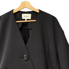 画像をギャラリービューアに読み込む, ENFOLD エンフォルド 23SS VASE JACKET ノーカラージャケット 300GS930-0330 38 ブラック R14663