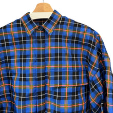 画像をギャラリービューアに読み込む, ENFOLD エンフォルド 20SS タータンチェック5分袖ワイドシャツ 300DS330-1960 38 ブルー R14717